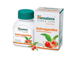 Himalaya Ashwagandha Pure Herbs General Wellness Tablets - 60 Count